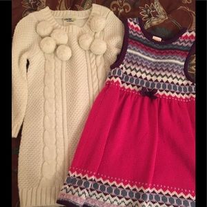 2 toddler sweater dresses MUST GO